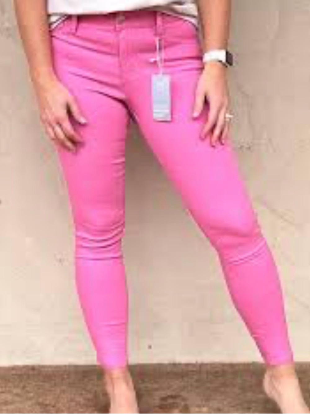 YMI Women’s Pink Hyperstretch Skinny Pant - Vibrant Hot Pink